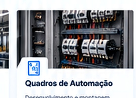 Quadro de automação industrial