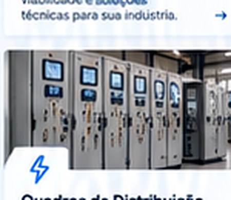 Quadro de distribuição elétrica industrial
